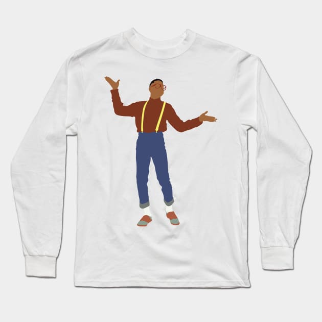 Urkel Long Sleeve T-Shirt by FutureSpaceDesigns